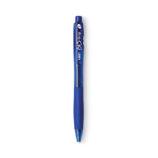 BU3 Ballpoint Pen, Retractable, Bold 1 mm, Blue Ink, Blue Barrel, Dozen1