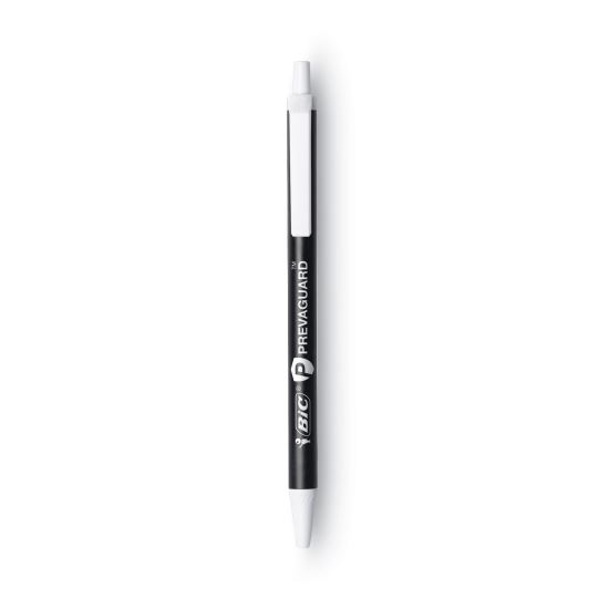 PrevaGuard Ballpoint Pen, Retractable, Medium 1 mm, Black Ink, Black Barrel1