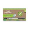 Ecolutions Clic Stic Ballpoint Pen, Retractable, Medium 1 mm, Black Ink, Clear Barrel, Dozen2