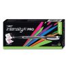 Intensity Porous Point Pen, Stick, Fine 0.5 mm, Black Ink, Black Barrel, Dozen2