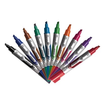 Intensity Advanced Dry Erase Marker, Tank-Style, Broad Chisel Tip, Assorted Colors, Dozen1