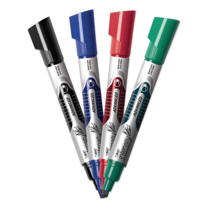 Intensity Advanced Dry Erase Marker, Tank-Style, Broad Chisel Tip, Assorted Colors, 4/Pack1