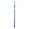 Round Stic Xtra Precision Ballpoint Pen, Stick, Fine 0.8 mm, Blue Ink, Translucent Blue Barrel, Dozen1