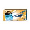 Round Stic Grip Xtra Comfort Ballpoint Pen, Stick, Fine 0.8 mm, Blue Ink, Gray/Blue Barrel, Dozen2