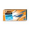 Round Stic Grip Xtra Comfort Ballpoint Pen, Easy-Glide, Stick, Medium 1.2 mm, Blue Ink, Gray/Blue Barrel, Dozen2