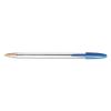 Cristal Xtra Smooth Ballpoint Pen, Stick, Medium 1 mm, Blue Ink, Clear Barrel, Dozen2