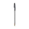 Cristal Xtra Smooth Ballpoint Pen, Stick, Medium 1 mm, Black Ink, Clear Barrel, Dozen2