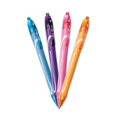 Gel-ocity Quick Dry Gel Pen, Retractable, Fine 0.7 mm, 12 Assorted Ink and Barrel Colors, Dozen1