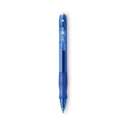 Gel-ocity Gel Pen, Retractable, Medium 0.7 mm, Blue Ink, Translucent Blue Barrel, Dozen1