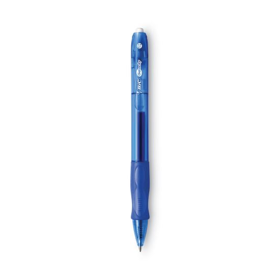 Gel-ocity Gel Pen, Retractable, Medium 0.7 mm, Blue Ink, Translucent Blue Barrel, Dozen1