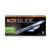 GLIDE Exact Ballpoint Pen, Retractable, Fine 0.7 mm, Blue Ink, Blue Barrel, Dozen2