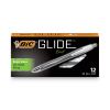 GLIDE Exact Ballpoint Pen, Retractable, Fine 0.7 mm, Black Ink, Black Barrel, Dozen2