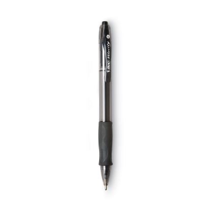 GLIDE Bold Ballpoint Pen, Retractable, Bold 1.6 mm, Black Ink, Smoke Barrel, Dozen1