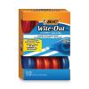 Wite-Out EZ Correct Correction Tape Value Pack, Non-Refillable, Blue/Orange Applicators, 0.17" x 472", 10/Box2