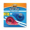 Wite-Out EZ Correct Correction Tape, Non-Refillable, Blue/Orange Applicators, 0.17" x 472", 2/Pack2