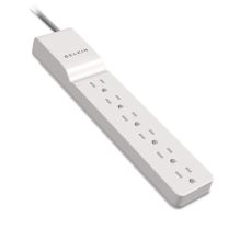 Home/Office Surge Protector, 6 Outlets, 4 ft Cord, 720 Joules, White1