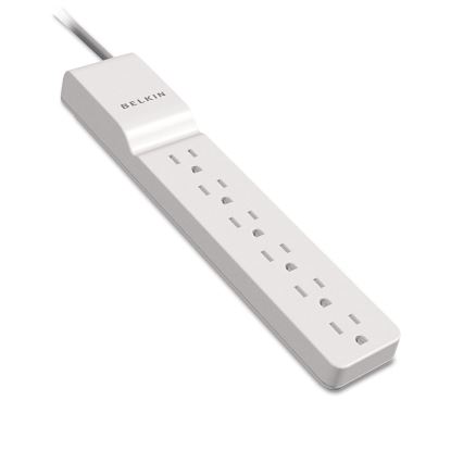 Home/Office Surge Protector w/Rotating Plug, 6 Outlets, 8 ft Cord, 720J, White1