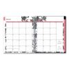 Analeis Monthly Planner, Analeis Floral Artwork, 10 x 8, White/Black/Coral Cover, 12-Month (Jan to Dec): 20232