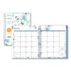 Lindley Monthly Planner, Lindley Floral Artwork, 10 x 8, White/Blue/Green Cover, 12-Month (Jan to Dec): 20231