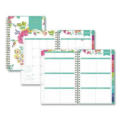 Day Designer Peyton Create-Your-Own Cover Weekly/Monthly Planner, Floral Artwork, 8 x 5, White, 12-Month (Jan-Dec): 20231