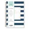 Day Designer Navy Stripe Daily/Monthly Planner, Navy Stripe Artwork, 8 x 5, Navy/White Cover, 12-Month (Jan to Dec): 20232