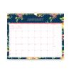 Day Designer Peyton Wall Calendar, Peyton Floral Artwork, 15 x 12, White/Navy Sheets, 12-Month (Jan to Dec): 20232