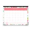 Day Designer Peyton Desk Pad Calendar, Floral Artwork, 22 x 17, Black Binding, Clear Corners, 12-Month (Jan-Dec): 20232