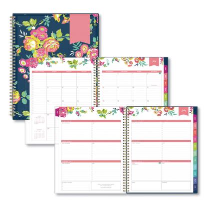 Day Designer Peyton Create-Your-Own Cover Weekly/Monthly Planner, Floral, 11 x 8.5, Navy, 12-Month (July-June): 2022-20231