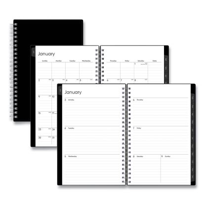 Enterprise Weekly/Monthly Planner, Enterprise Formatting, 8 x 5, Black Cover, 12-Month (Jan to Dec): 20231