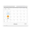 Enterprise Wall Calendar, Enterprise Geometric Artwork, 15 x 12, White/Gray Sheets, 12-Month (Jan to Dec): 20232