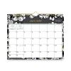 Baccara Dark Wall Calendar, Baccara Dark Floral Artwork, 11 x 8.75, White/Black Sheets, 12-Month (Jan to Dec): 20232