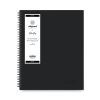 Aligned Business Notebook, 1 Subject, Meeting Notes Format, Narrow Rule, Black Cover, 11 x 8.5, 78 Sheets2