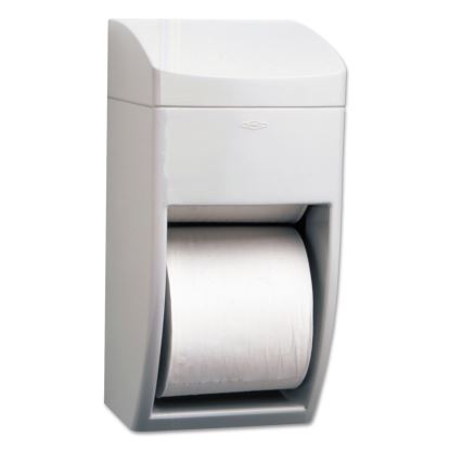 Matrix Series Two-Roll Tissue Dispenser, 6.25 x 6.88 x 13.5, Gray1