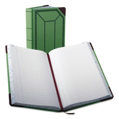 Account Record Book, Record-Style Rule, Green/Black/Red Cover, 12.13 x 7.44 Sheets, 500 Sheets/Book1