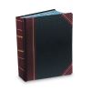 Account Record Book, Record-Style Rule, Black/Red/Gold Cover, 13.75 x 8.38 Sheets, 500 Sheets/Book2