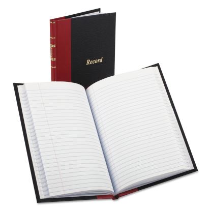 Record and Account Book with Red Spine, Custom Rule, Black/Red/Gold Cover, 7.5 x 5 Sheets, 144 Sheets/Book1