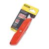Interlock Safety Utility Knife w/Self-Retracting Round Point Blade, Red Orange2
