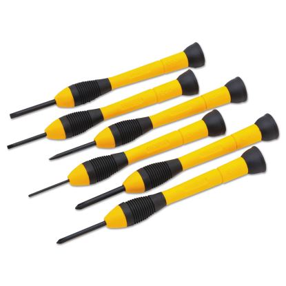 6-Piece Precision Screwdriver Set, Black/Yellow1