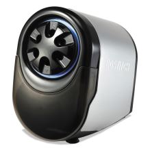 QuietSharp Glow Classroom Electric Pencil Sharpener, AC-Powered, 6.13 x 10.69 x 9, Silver/Black1