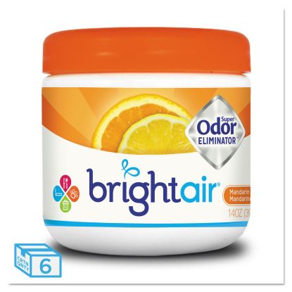 Super Odor Eliminator, Mandarin Orange and Fresh Lemon, 14 oz Jar, 6/Carton1