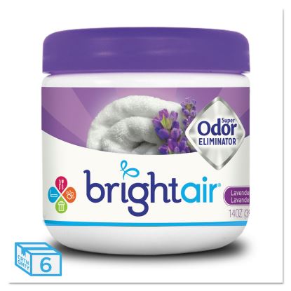 Super Odor Eliminator, Lavender and Fresh Linen, Purple, 14 oz Jar, 6/Carton1