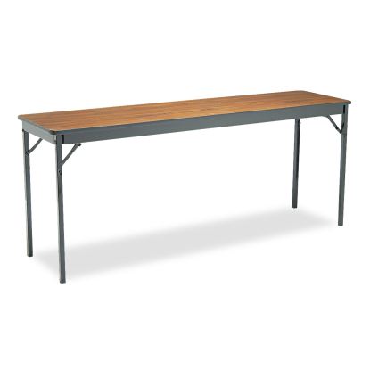 Special Size Folding Table, Rectangular, 72w x 18d x 30h, Walnut/Black1