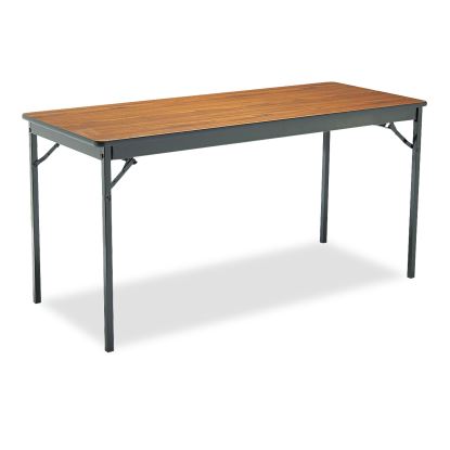 Special Size Folding Table, Rectangular, 60w x 24d x 30h, Walnut/Black1