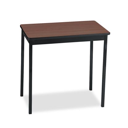 Utility Table, Rectangular, 30w x 18d x 30h, Walnut/Black1