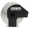 Continuous Paper Label Tape, 2" x 100 ft, Black/White2