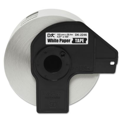 DK2246 Label Tape, 4.07" x 100 ft, Black on White1