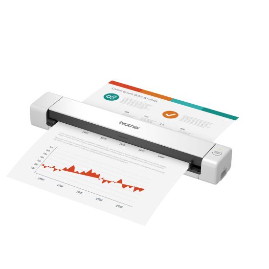 DS-640 Compact Mobile Document Scanner, 600 dpi Optical Resolution, 1-Sheet Auto Document Feeder1