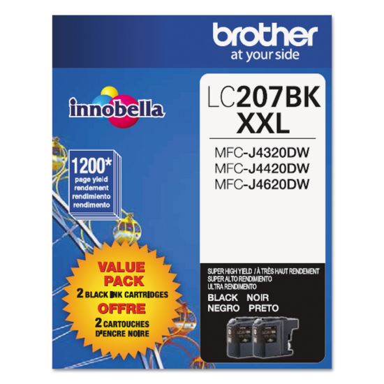 LC2072PKS Innobella™ Super High-Yield Ink, 1,200 Page-Yield, Black, 2/Pack1