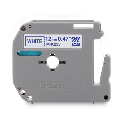 M Series Tape Cartridge for P-Touch Labelers, 0.47" x 26.2 ft, Blue on White1
