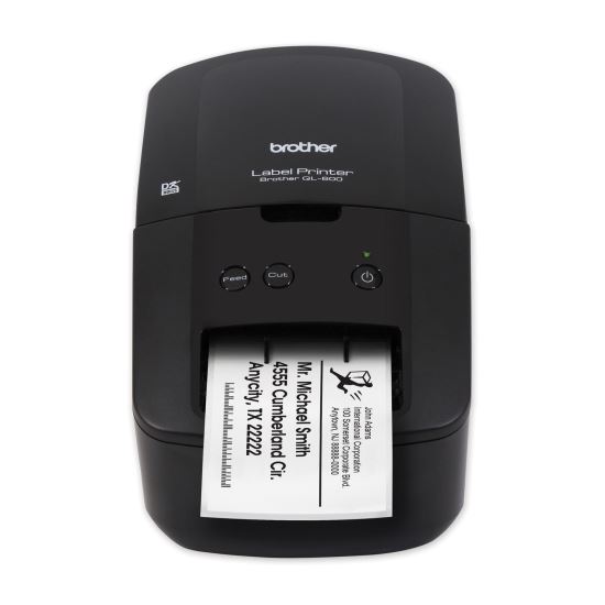 QL-600 Economic Desktop Label Printer, 44 Labels/min Print Speed, 5.1 x 8.8 x 6.11